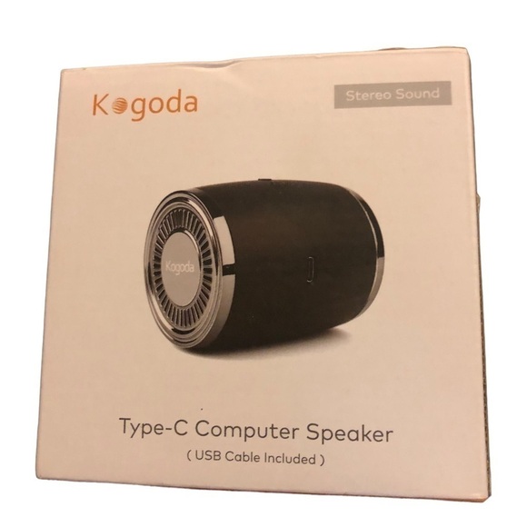 Kogoda Type C PC Desktop Computer Small Speaker Stereo Sound USB Cable Included - Picture 2 of 4